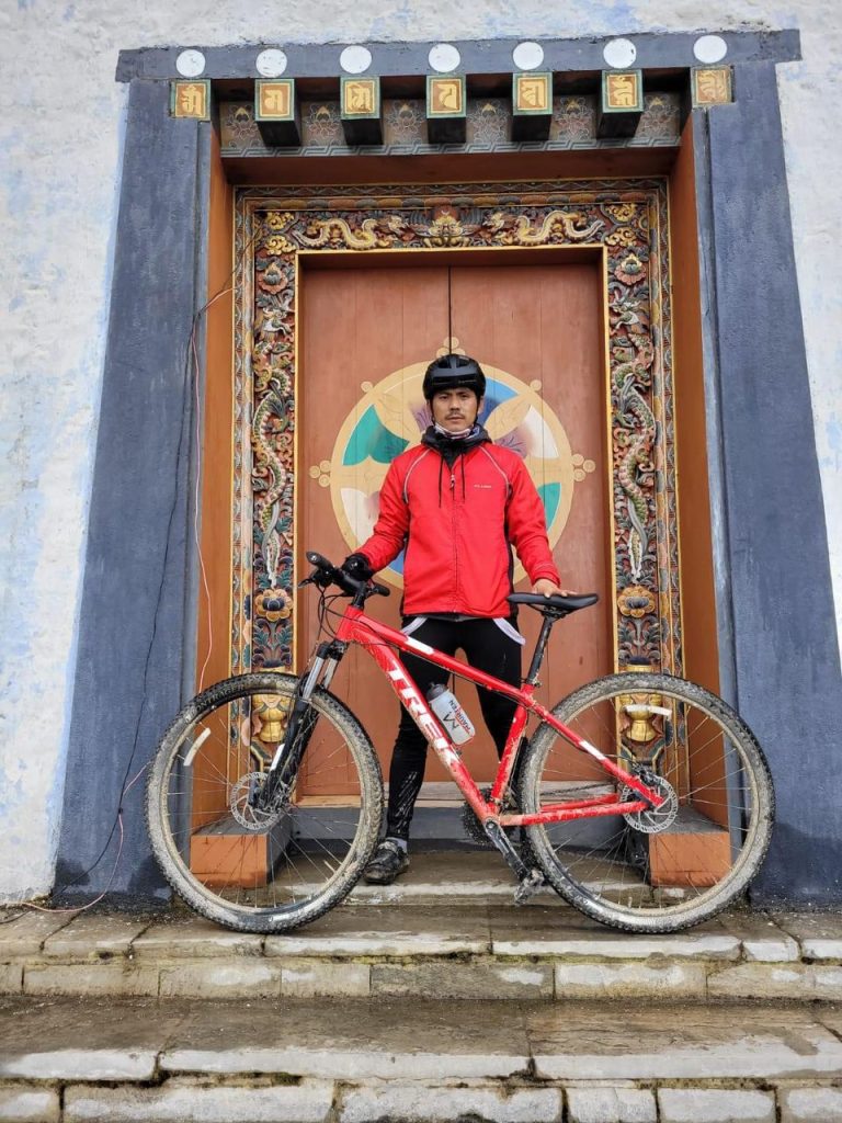Cycling is what rules his day