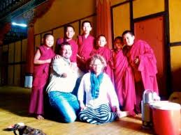 Photo session and interaction with monks