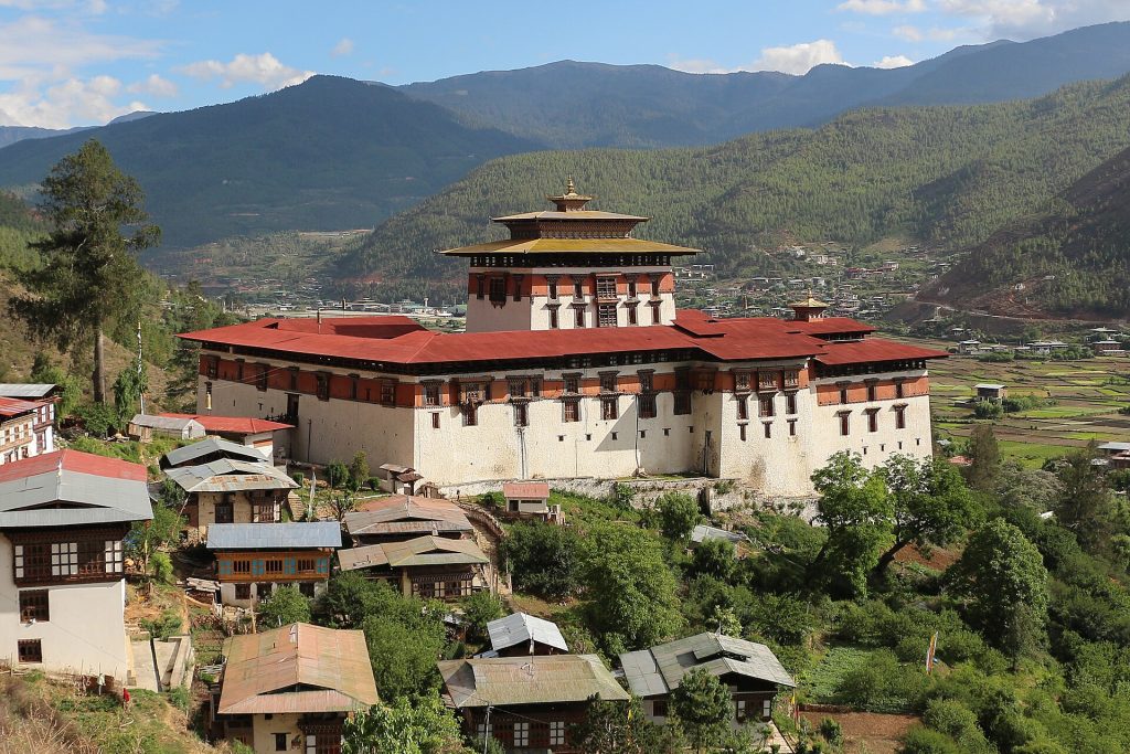 Rinpung Dzong, across the road